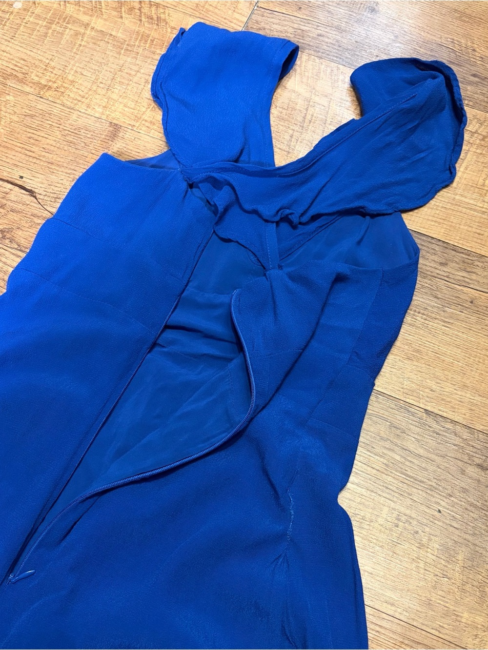 Blue Ruffled Maxi Dress - Brand: - Picture 4 of 7